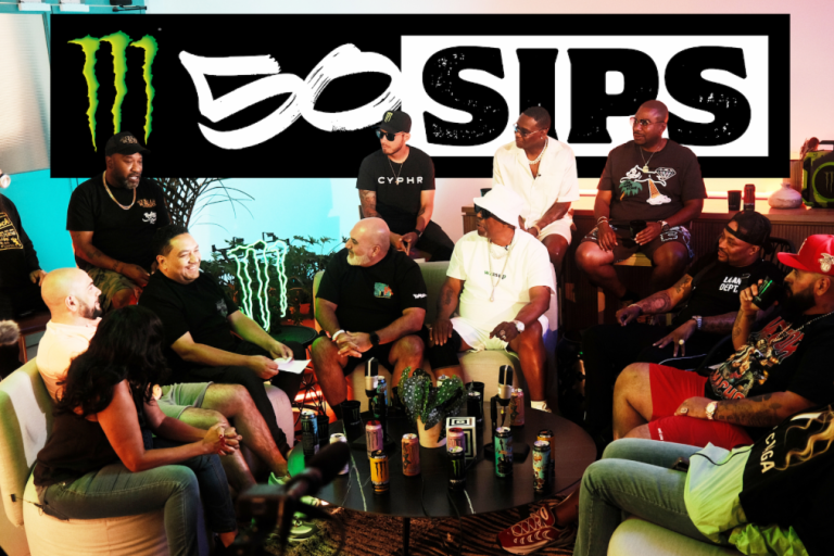 “50 Sips” by Monster Energy: An Epic Celebration of 50 Years of Hip-Hop featuring Grandmaster Caz, Bun B, Drink Champs, Nems, & More!