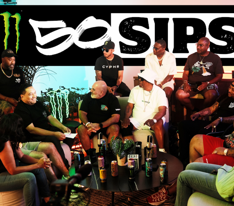 “50 Sips” by Monster Energy: An Epic Celebration of 50 Years of Hip-Hop featuring Grandmaster Caz, Bun B, Drink Champs, Nems, & More!