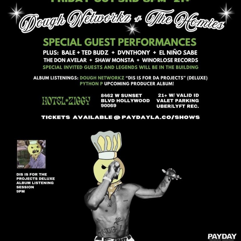 Live on Sunset PayDay LA Presents: Dough Networkz + The Homies Take the Strip